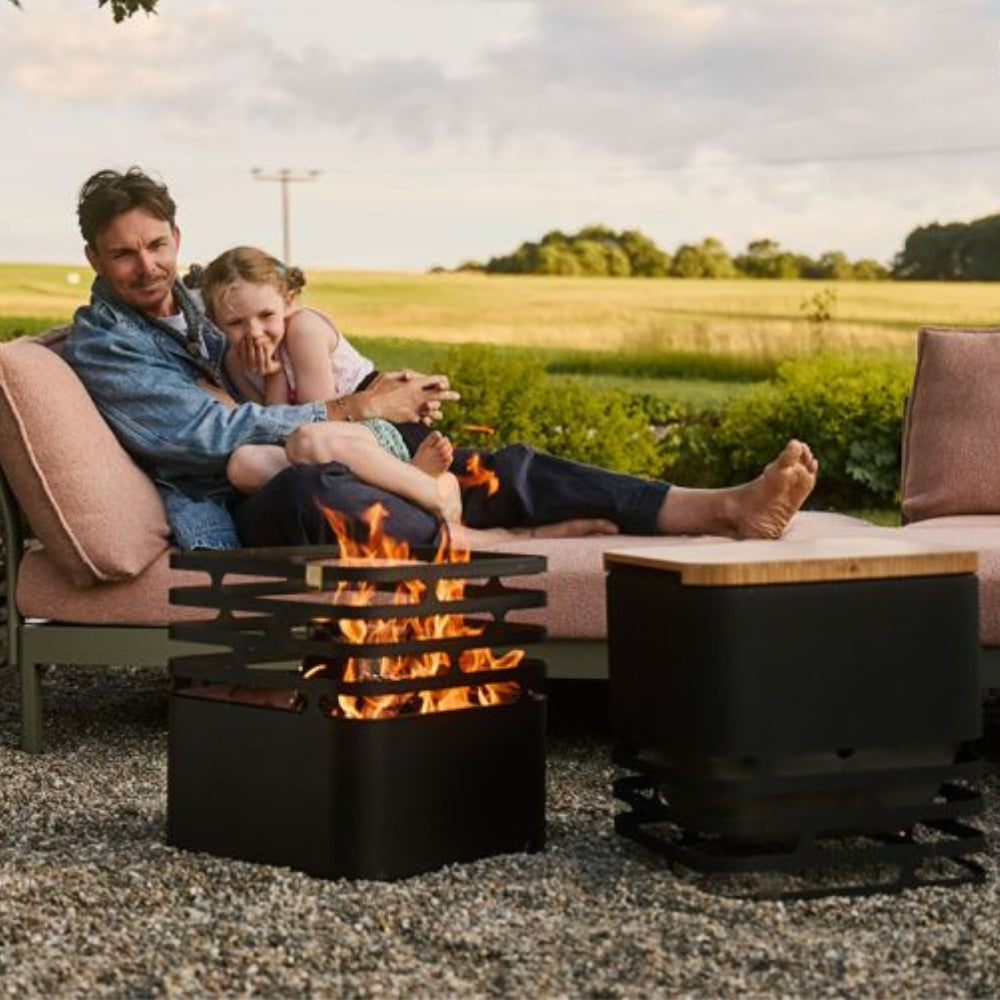 Hofats Cube Fire Basket, Firepit, - Outdoor Kuwait