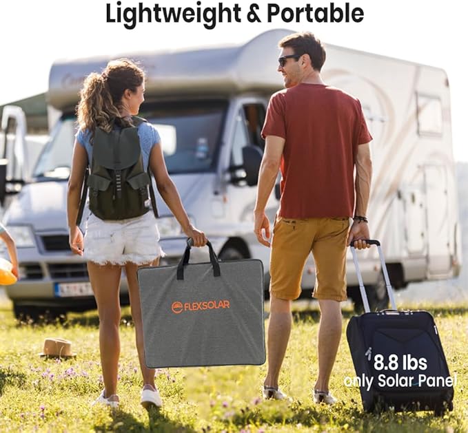 FlexSolar 120W Portable Solar Panel, Solar Panel, - Outdoor Kuwait