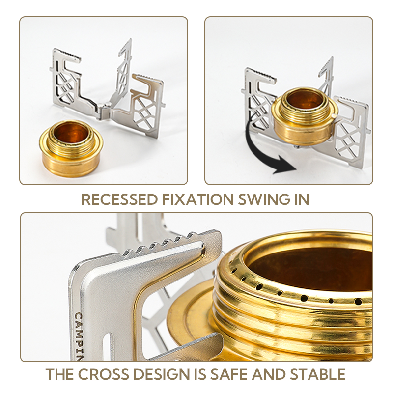 Campingmoon AS-1 Solo Alcohol Stove Stand Bracket, , - Outdoor Kuwait
