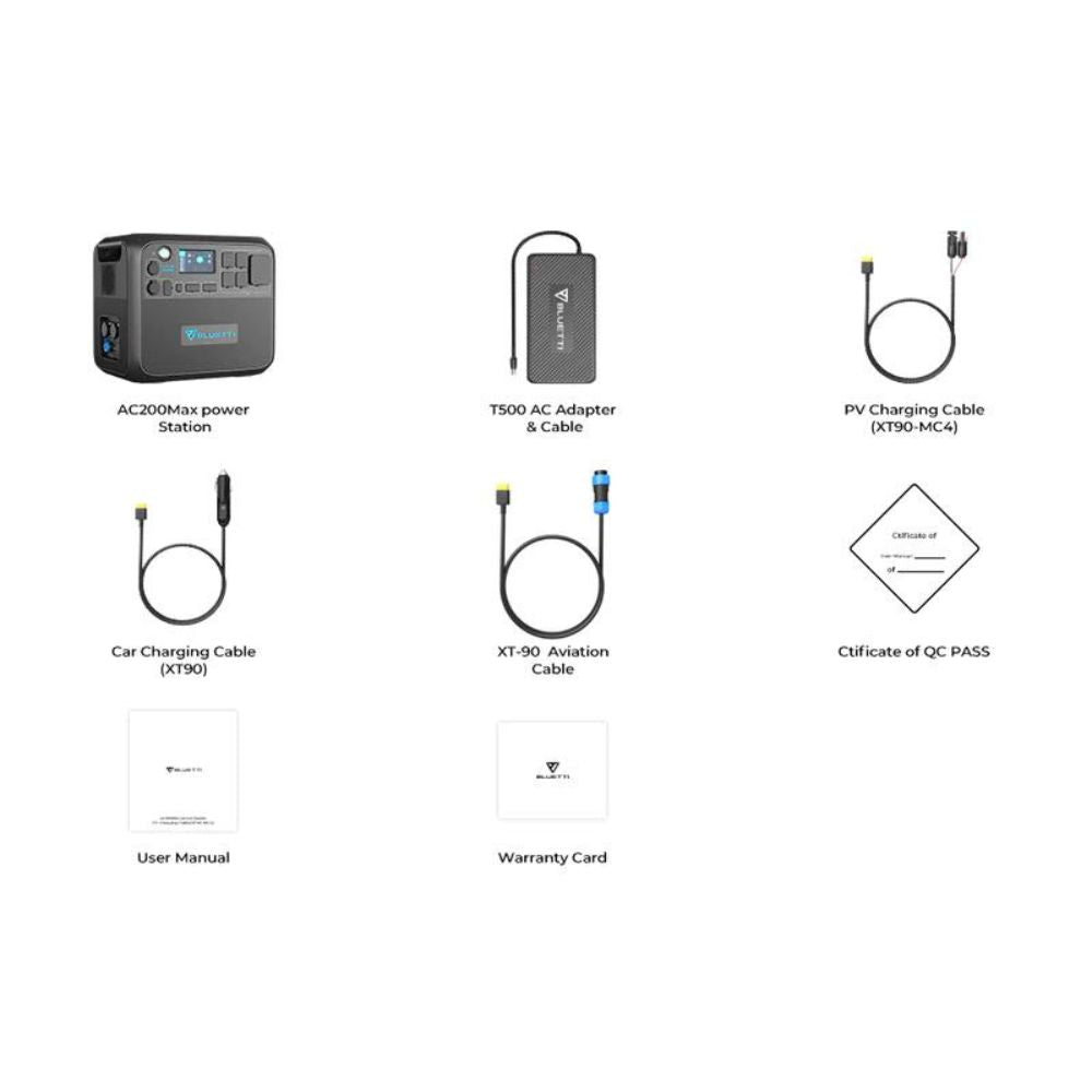 BLUETTI AC200MAX Expandable Power Station |  2200W 2048Wh, Power Station,    - Outdoor Kuwait