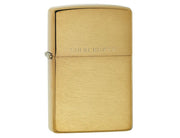 Zippo 204-Brush Finish Brass Lighter, Lighter, - Outdoor Kuwait