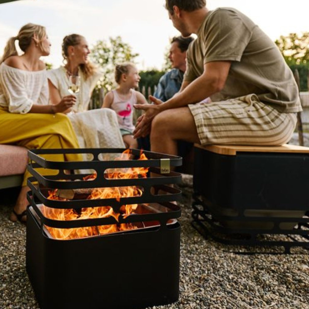 Hofats Cube Fire Basket, Firepit, - Outdoor Kuwait