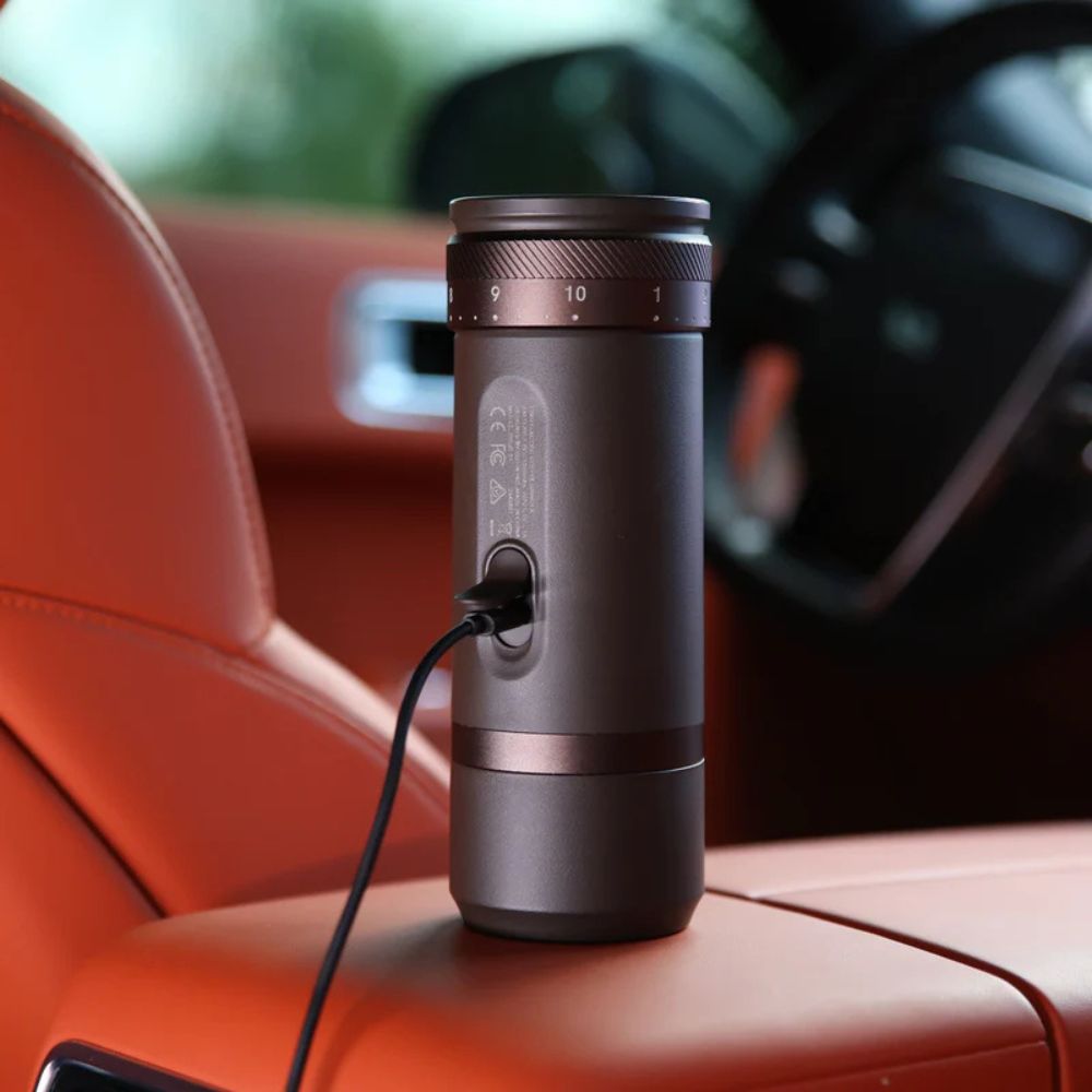 OutIn Fino Portable Electric Espresso Coffee Grinder - Sandstone White, Coffee Machine, - Outdoor Kuwait