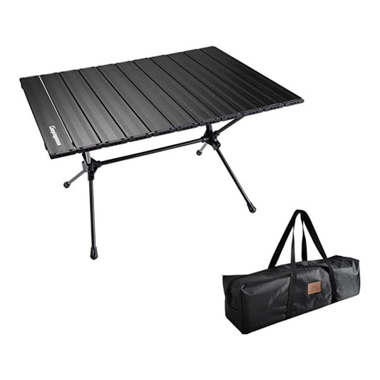 Campingmoon Roll UP Camping Table Lightweight Foldable Aluminum with Carrying Bag, Camp Furniture,    - Outdoor Kuwait