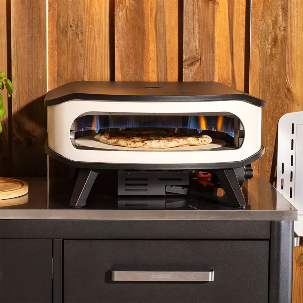 Cozze 17" Gas Pizza Oven Rotating With Thermometer, Pizza Oven, - Outdoor Kuwait