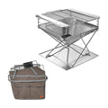 Campingmoon MT-065 Foldable BBQ Grill & Fire Pit, Outdoor Grills,    - Outdoor Kuwait
