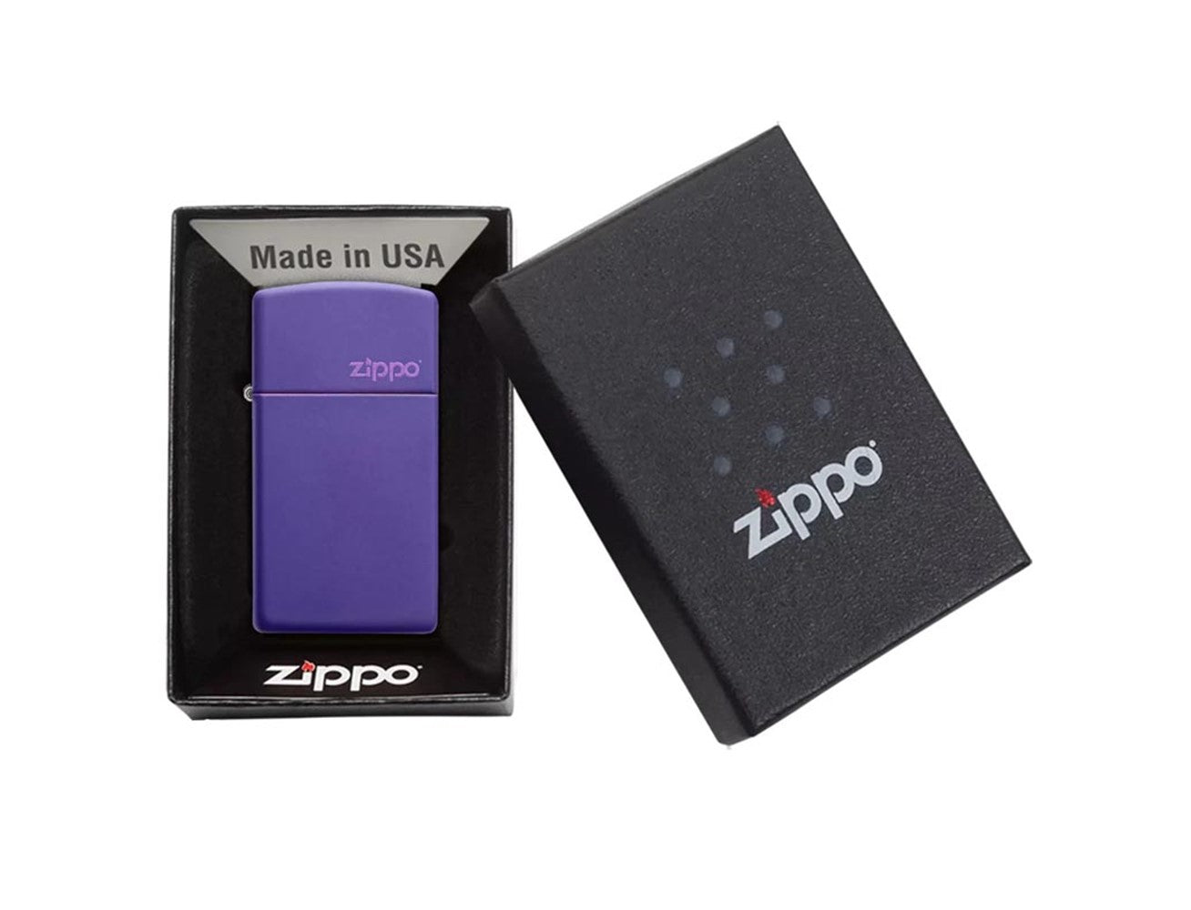 Zippo 1637 Slim Purple Matte Lighter, Lighter, - Outdoor Kuwait