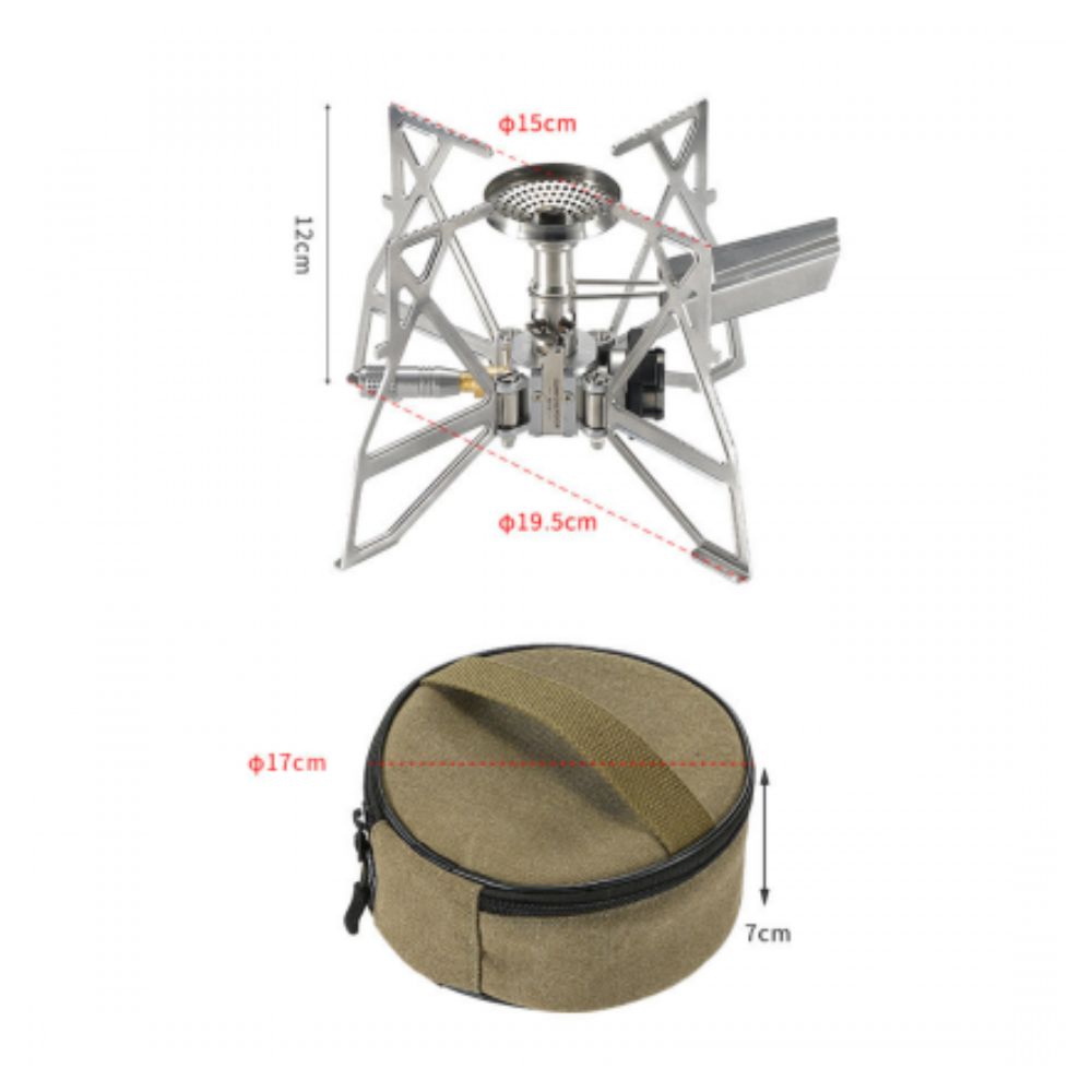Campingmoon Mini Folding Butterfly Stove Ultralight Portable Burner, Gas Burner,    - Outdoor Kuwait