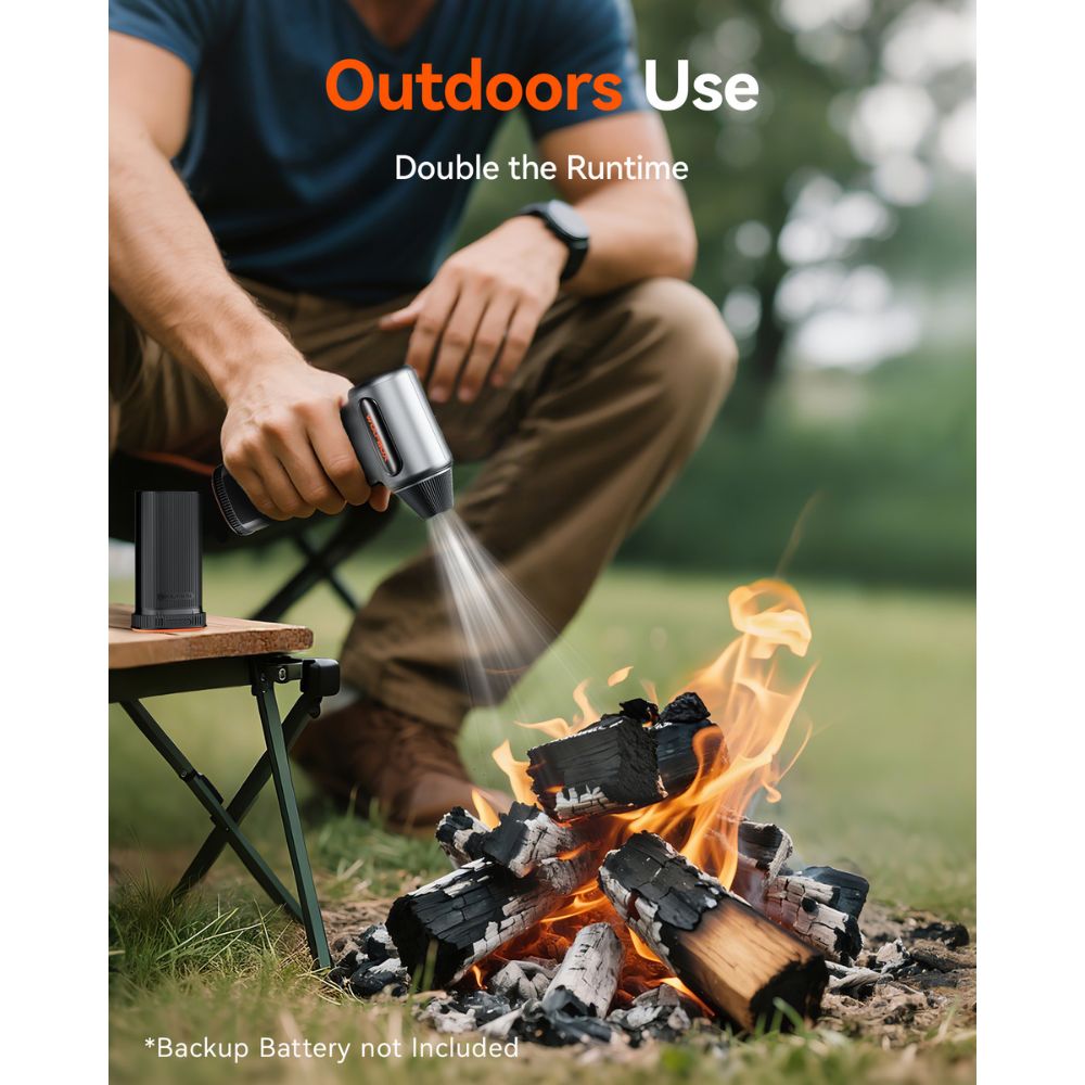 Wolfbox Compressed Air Duster - Super Power Electric Air Duster Removable Battery, Air Blower, - Outdoor Kuwait