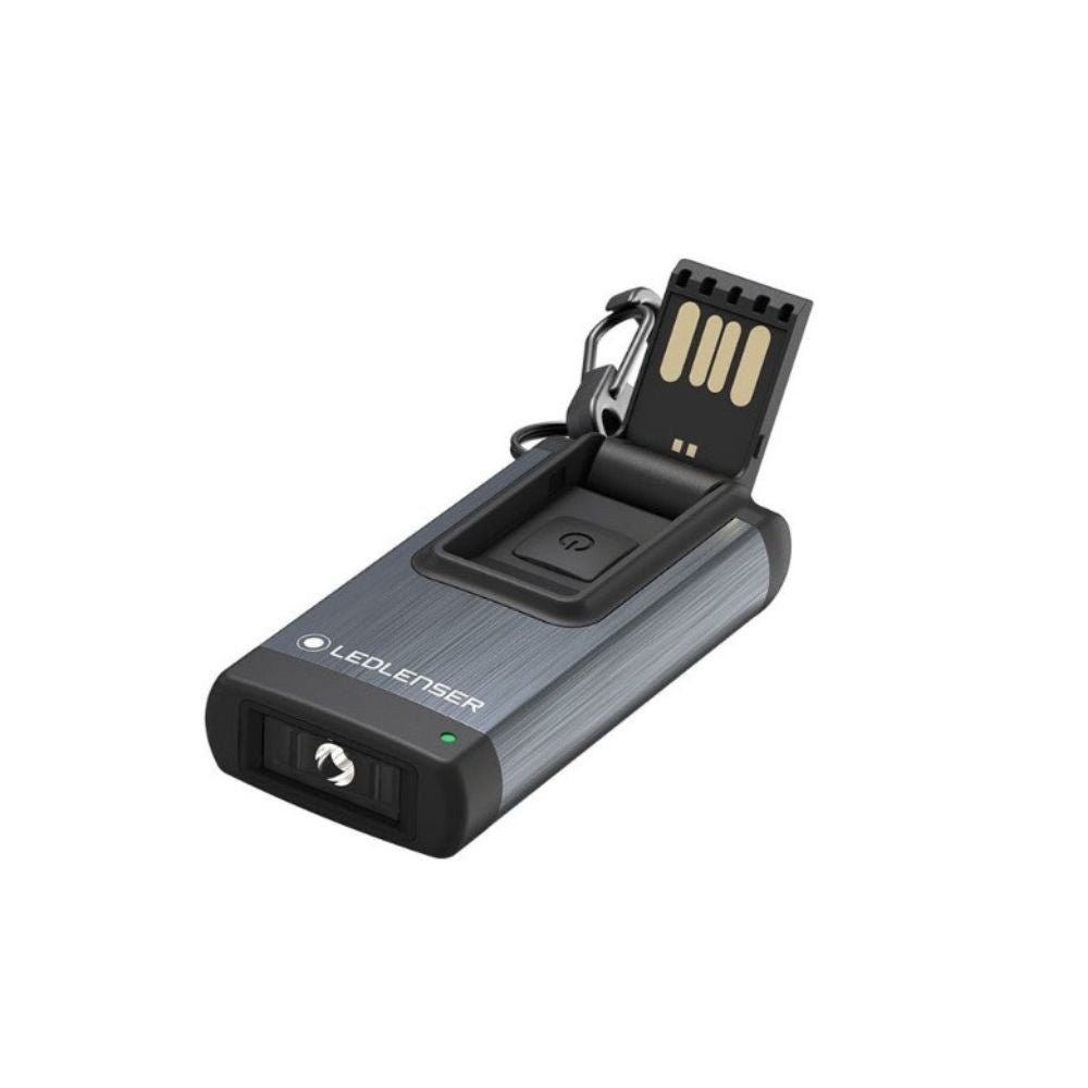 Ledlenser K4R Rechargeable Keychain Light, Flashlights, Grey   - Outdoor Kuwait