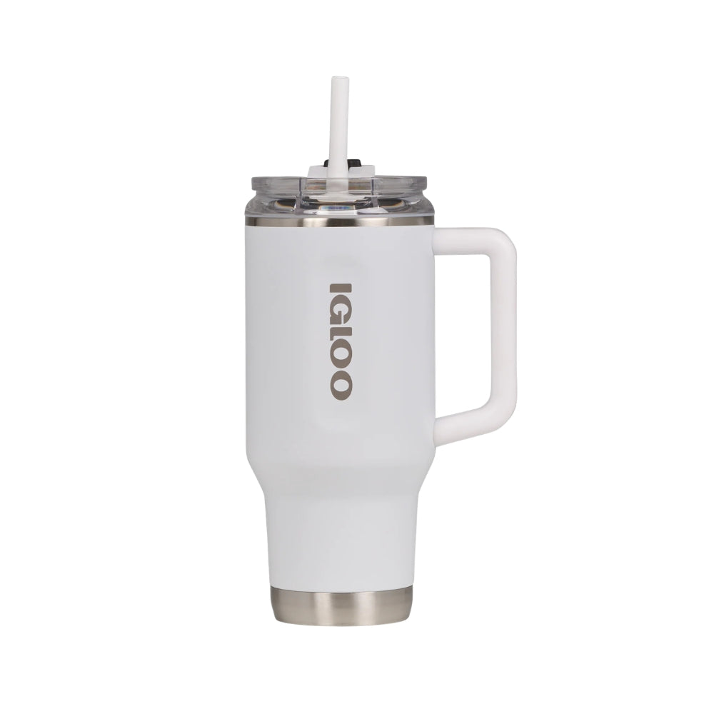 Igloo Flip ‘n’ Sip Travel Mug - 0.9L | 32oz, Mugs, White - Outdoor Kuwait