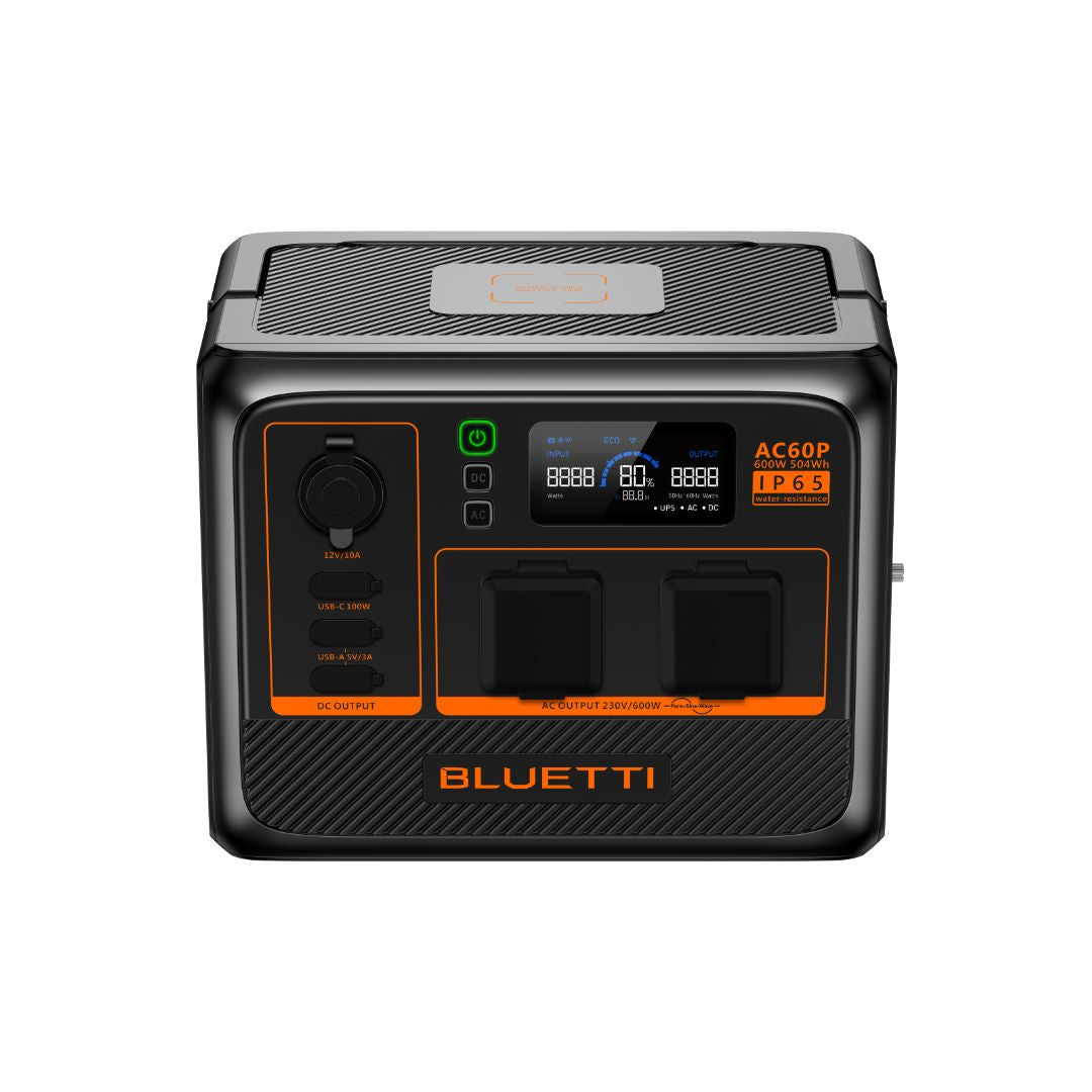Bluetti Premium 70 (AC60P) Portable Power Station | 600W 504Wh, Power Station, - Outdoor Kuwait