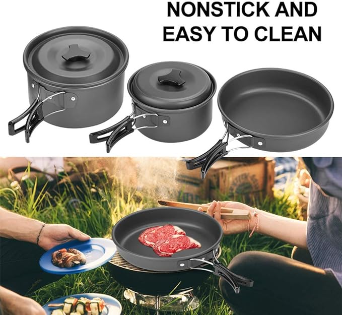 Outdoor Cookware Set 2-3 people, Cookware,    - Outdoor Kuwait