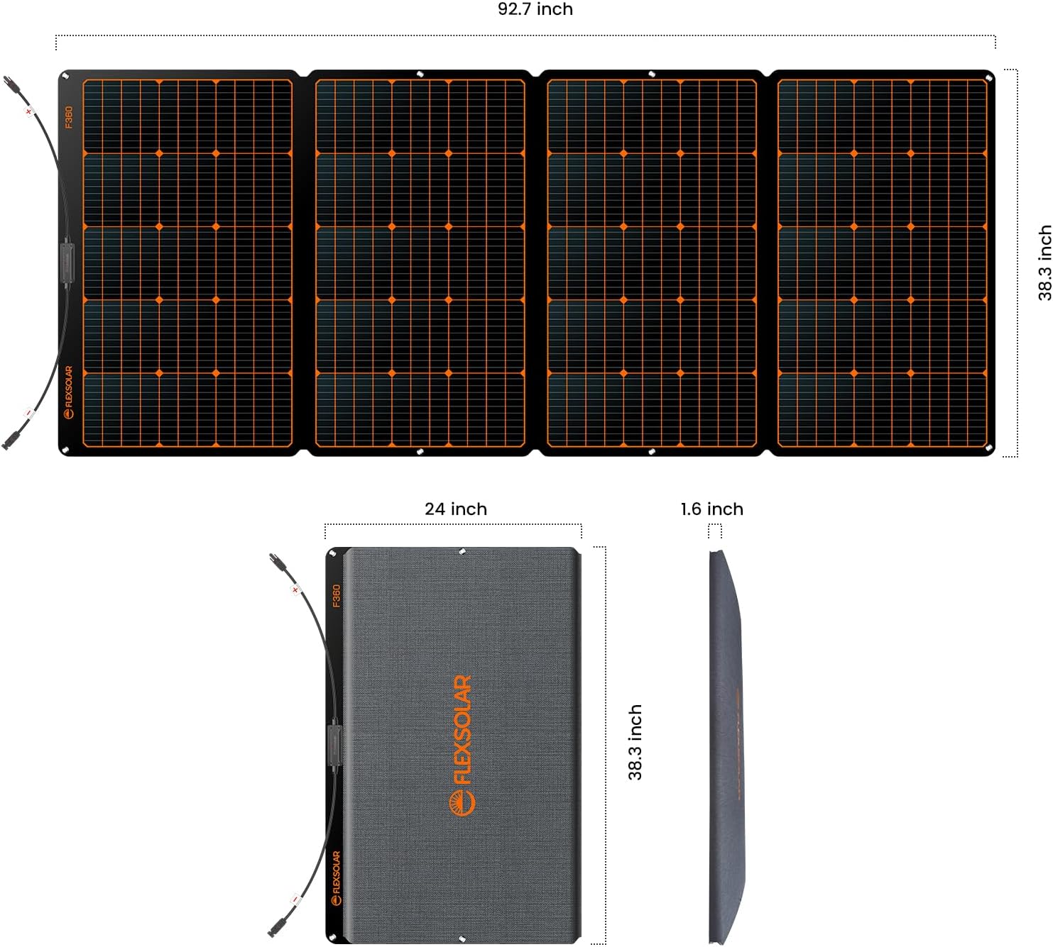 FlexSolar 360W Portable Solar Panel, Solar Panel, - Outdoor Kuwait