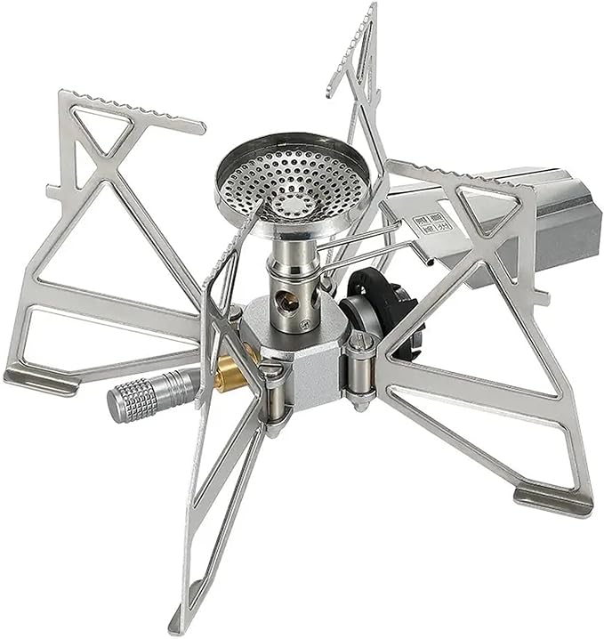 Campingmoon XD-3-NE Butane Camping Stove Stainless Steel Silver, , - Outdoor Kuwait