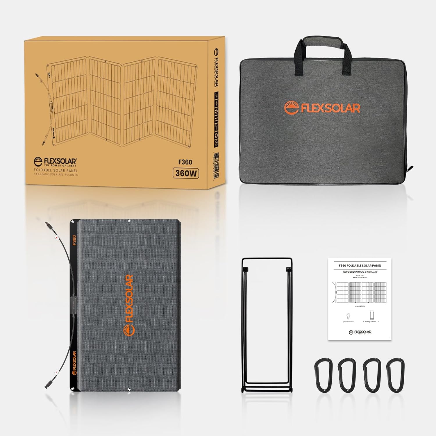 FlexSolar 360W Portable Solar Panel, Solar Panel, - Outdoor Kuwait