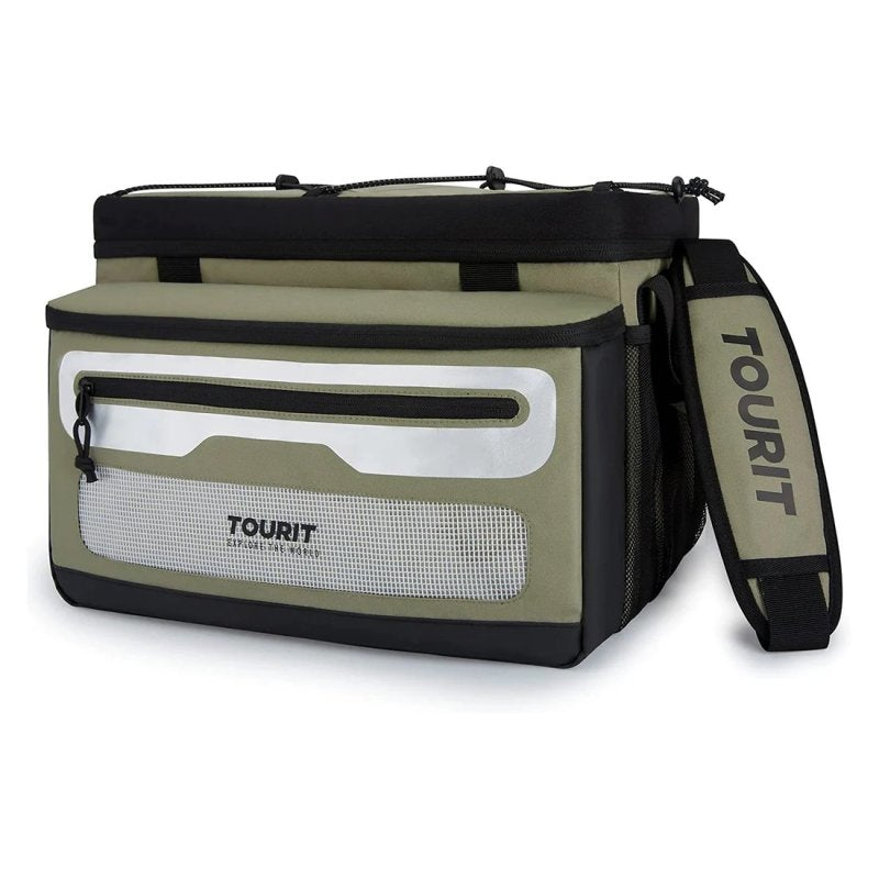 Tourit Large Collapsible Cooler Bag, Coolers, Khaki   - Outdoor Kuwait