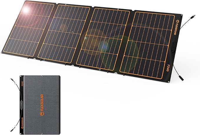 FlexSolar 240W Portable Solar Panel, Solar Panel, - Outdoor Kuwait