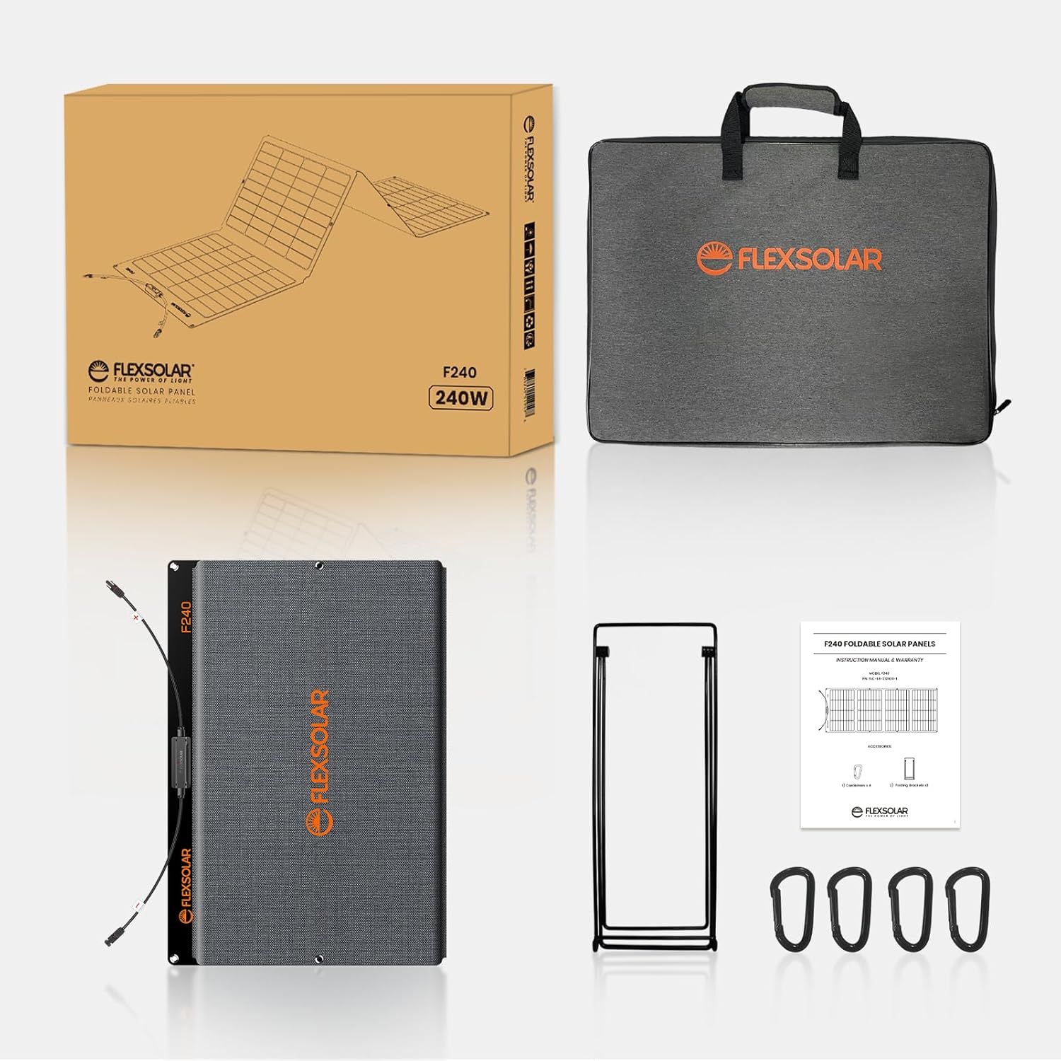 FlexSolar 240W Portable Solar Panel, Solar Panel, - Outdoor Kuwait