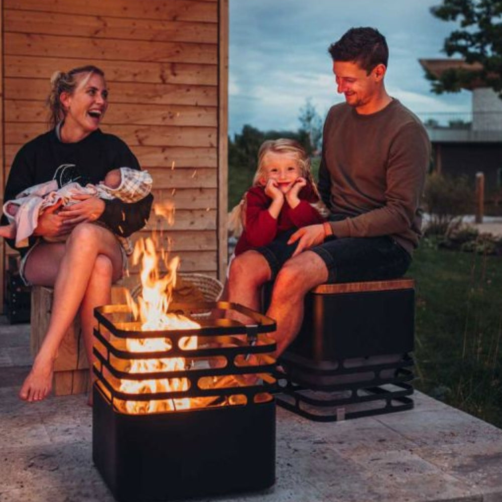 Hofats Cube Fire Basket, Firepit, - Outdoor Kuwait
