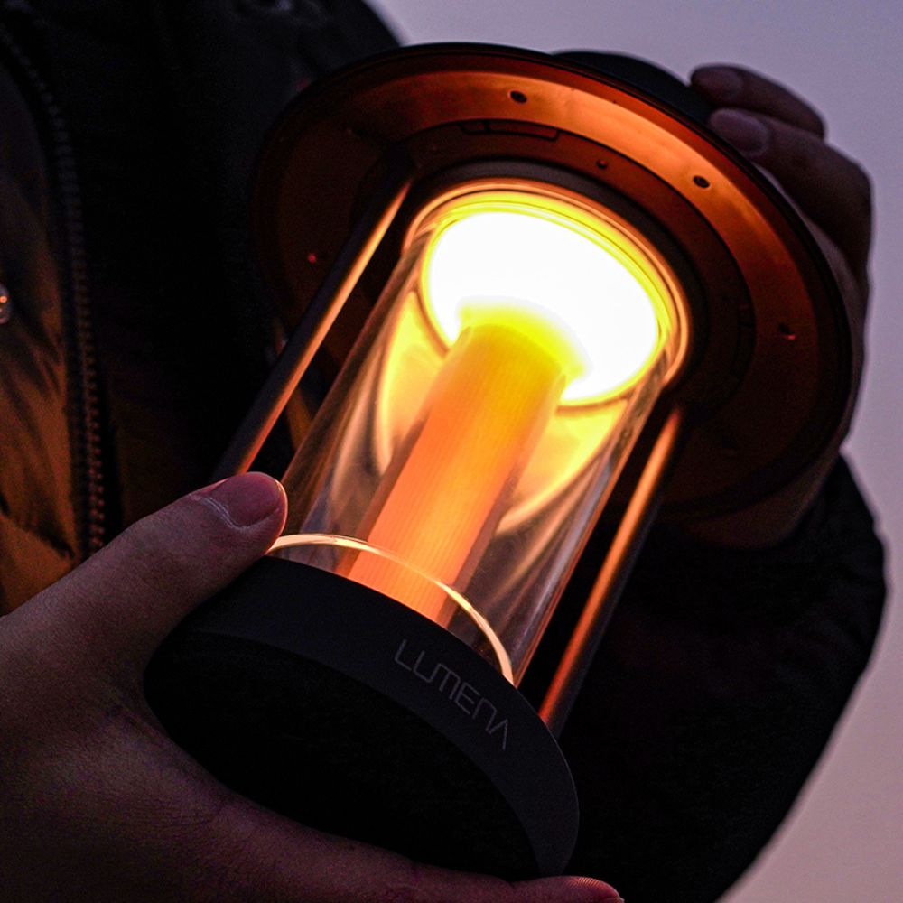 Lumena The Classic LED Lantern - Brown, Lanterns, - Outdoor Kuwait