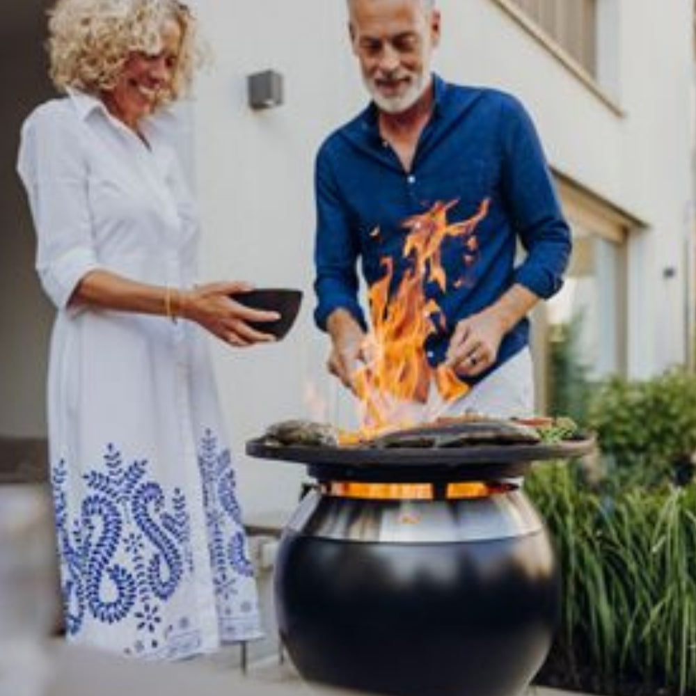 Hofats Moon 45 Fire Basket - Plancha, Firepit Lid, - Outdoor Kuwait