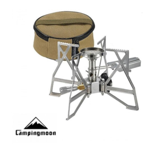 Campingmoon Mini Folding Butterfly Stove Ultralight Portable Burner, Gas Burner,    - Outdoor Kuwait