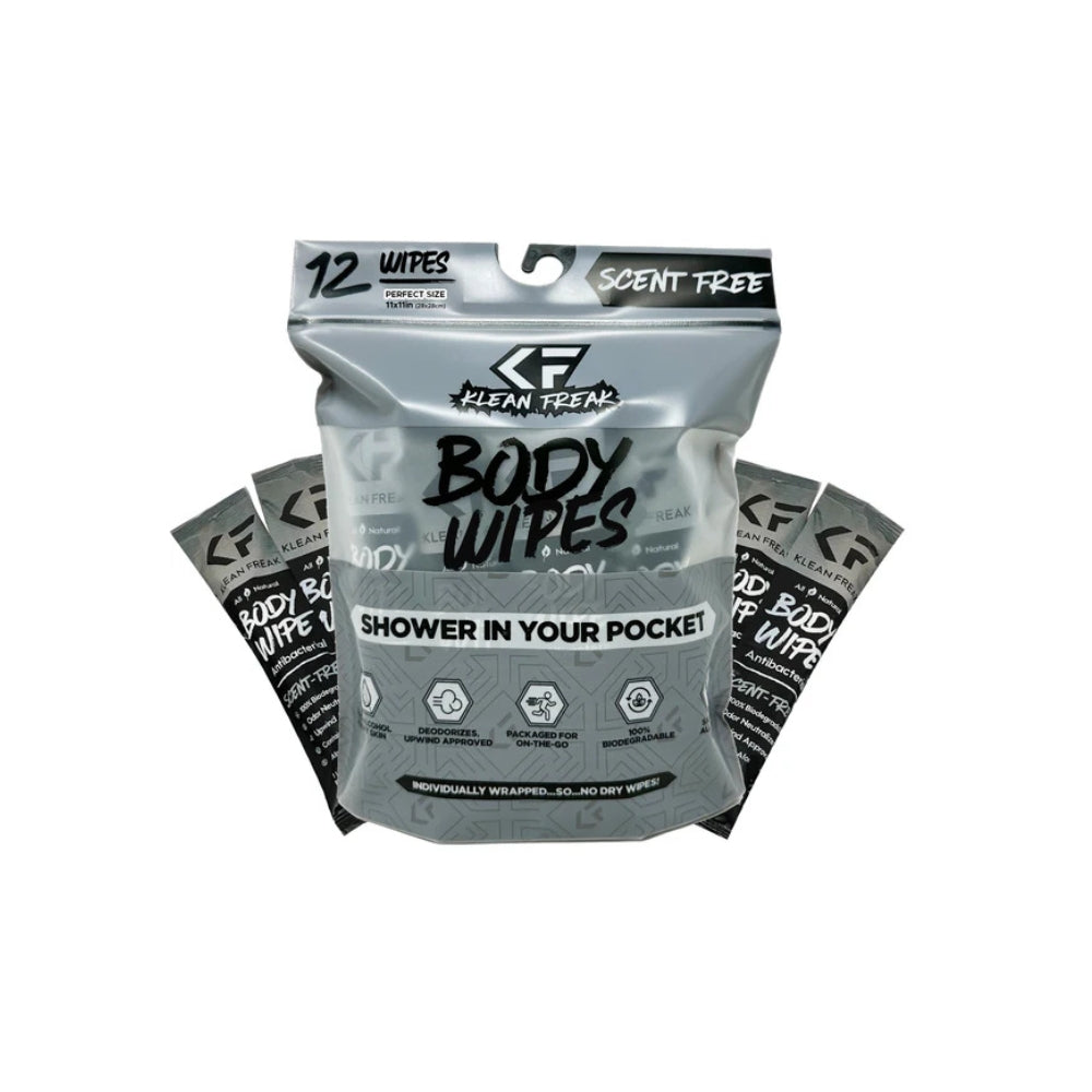 Klean Freak Body Wipes - 12 Pack, Body Wipes, Scent Free - Outdoor Kuwait