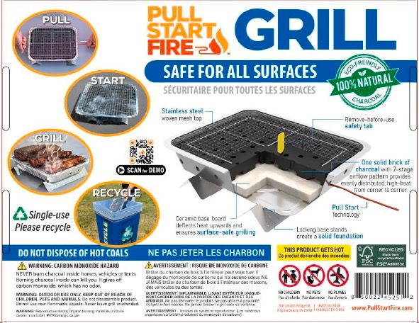 Pull Start Fire Instant Portable Barbecue Grill, Outdoor Grills, - Outdoor Kuwait
