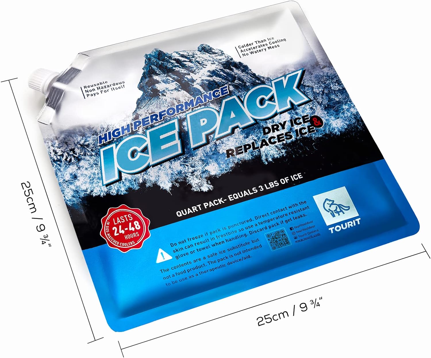 Tourit Reusable Ice Packs - 4 Pack, Ice Pack, - Outdoor Kuwait