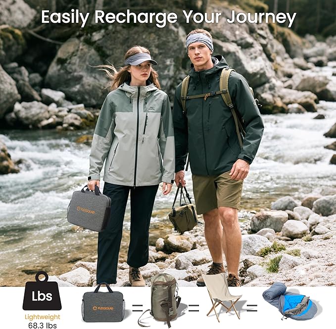 FlexSolar 100W Foldable Solar Panel, Solar Panel, - Outdoor Kuwait