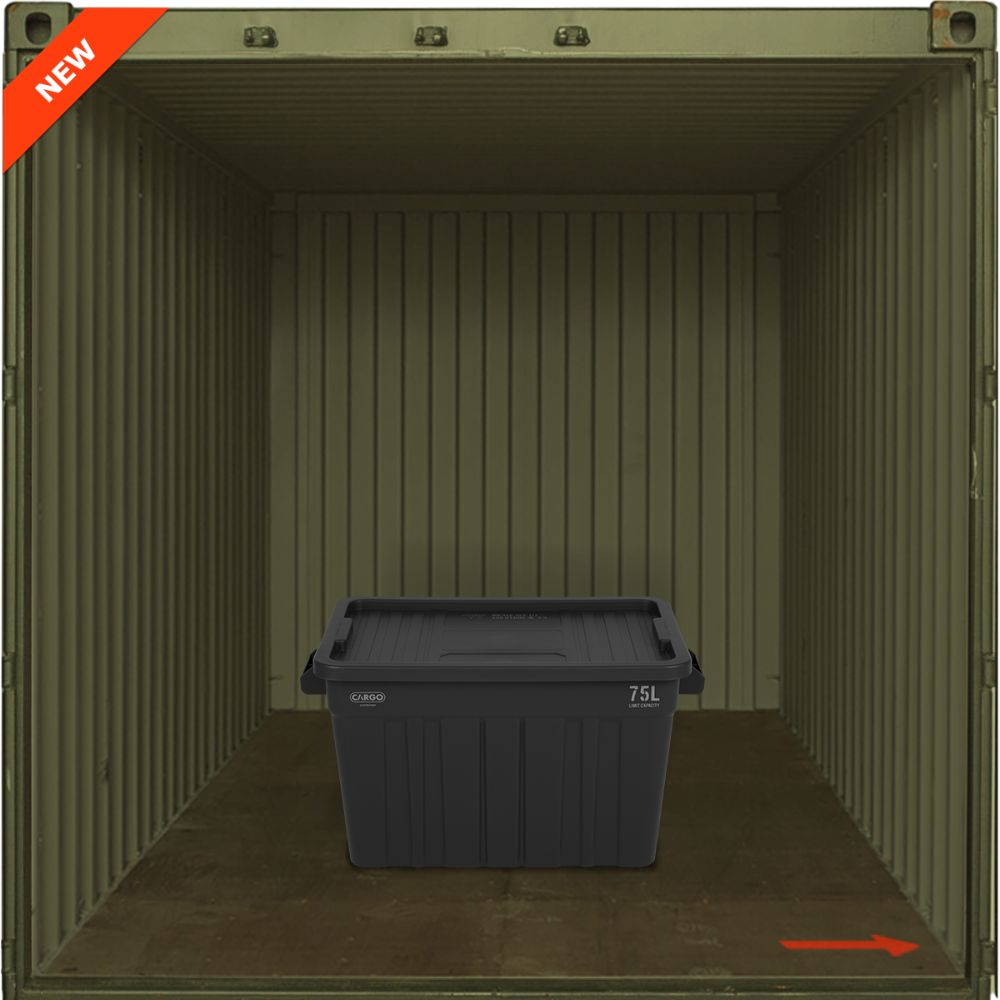 Cargo Container Shield Box, Storage Container, Black - Outdoor Kuwait