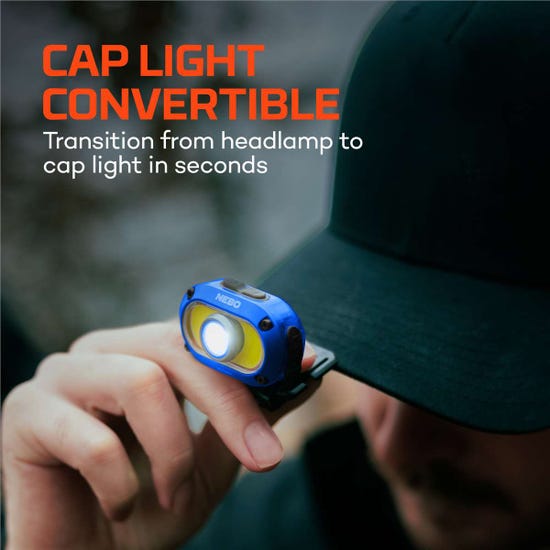 Nebo Mycro 550+ Blue Rechargeable Headlamp, Headlamps, - Outdoor Kuwait