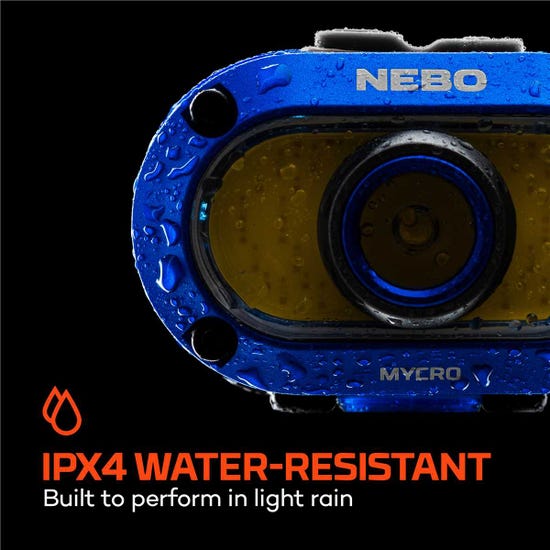 Nebo Mycro 550+ Blue Rechargeable Headlamp, Headlamps, - Outdoor Kuwait