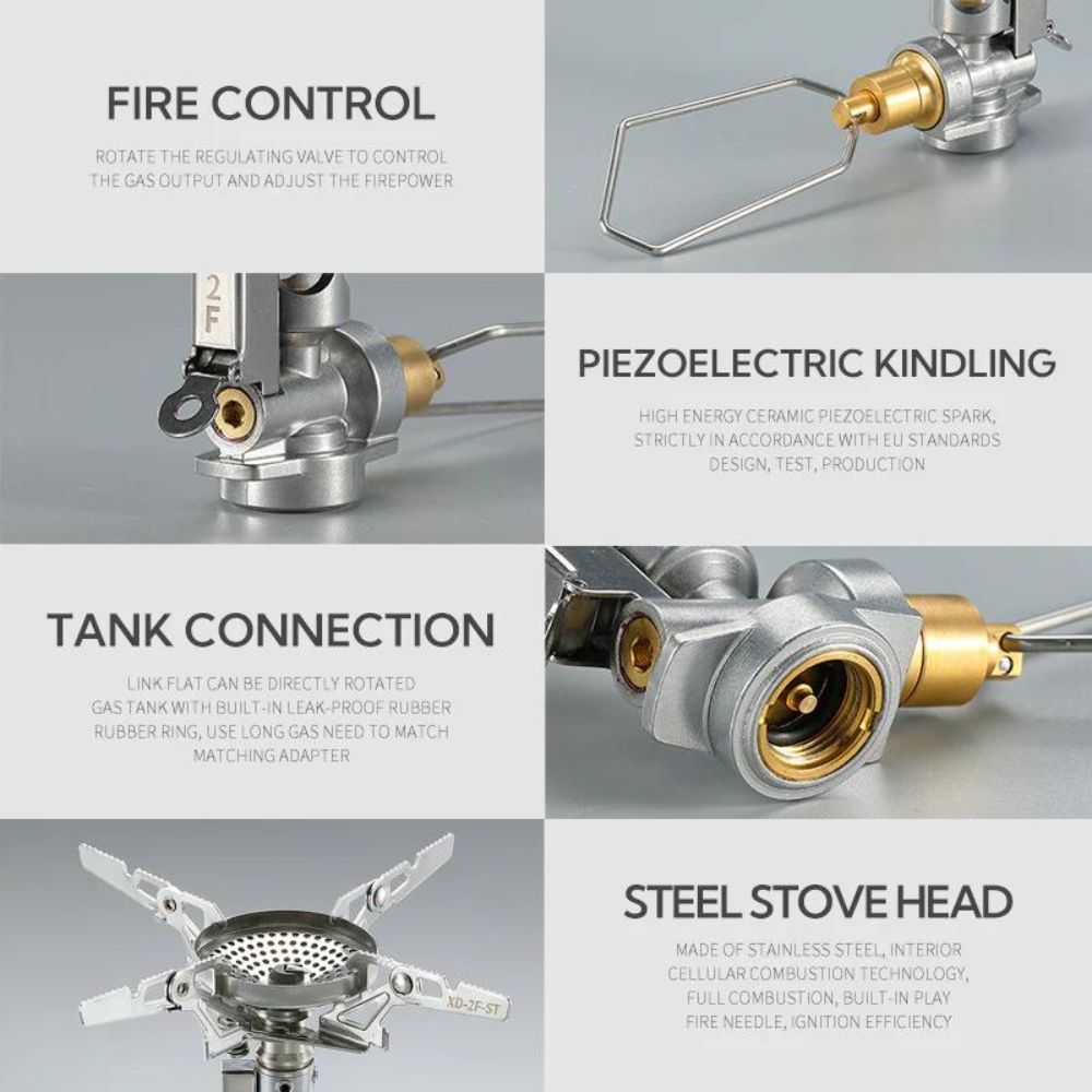 Campingmoon Mini High-Power Rocket Stove Ultralight Portable Burner, Gas Burner,    - Outdoor Kuwait