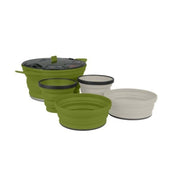 SEA TO SUMMIT X-SET 31 POT, BOWL & MUG SET - OLIVE/SAND, Cooking Set, - Outdoor Kuwait