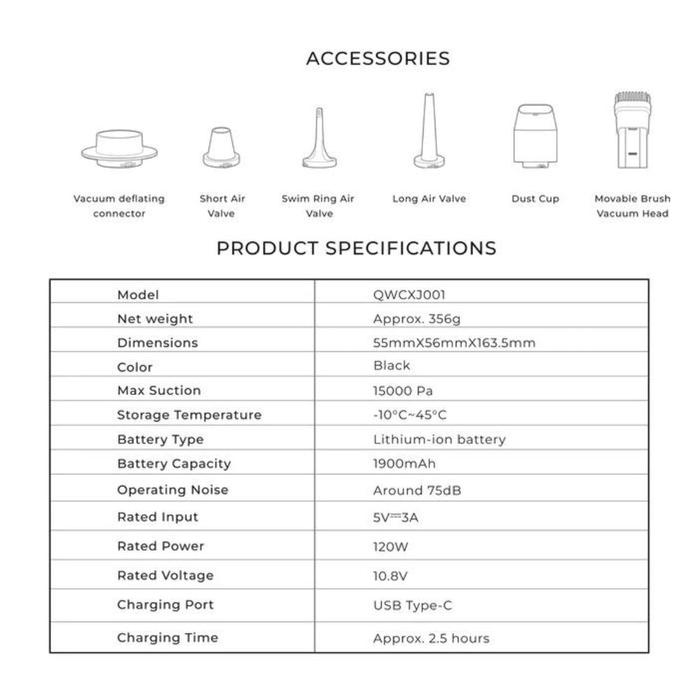 Hoto Compressed Air Capsule/Electric Air Duster & Vaccum, Air Blower, - Outdoor Kuwait