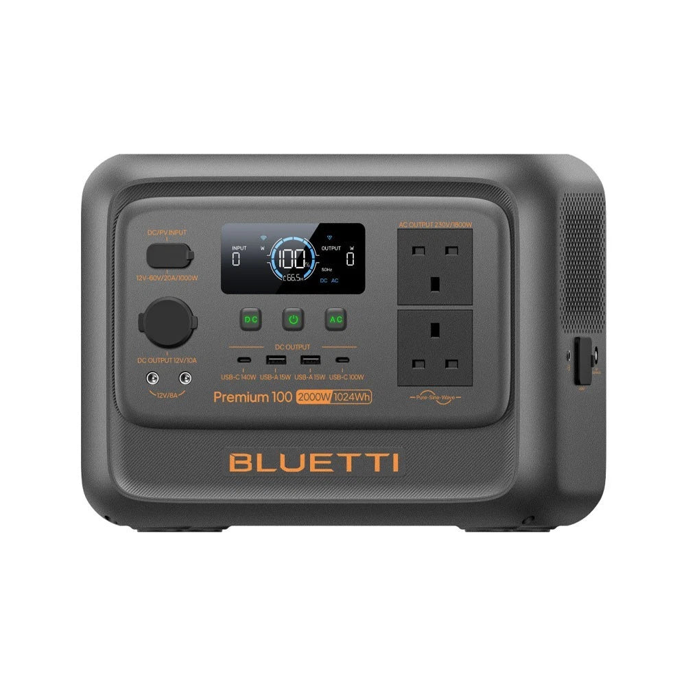 Bluetti Premium 100 V2 Portable Power Station | 2000W 1024Wh, Power Station, - Outdoor Kuwait