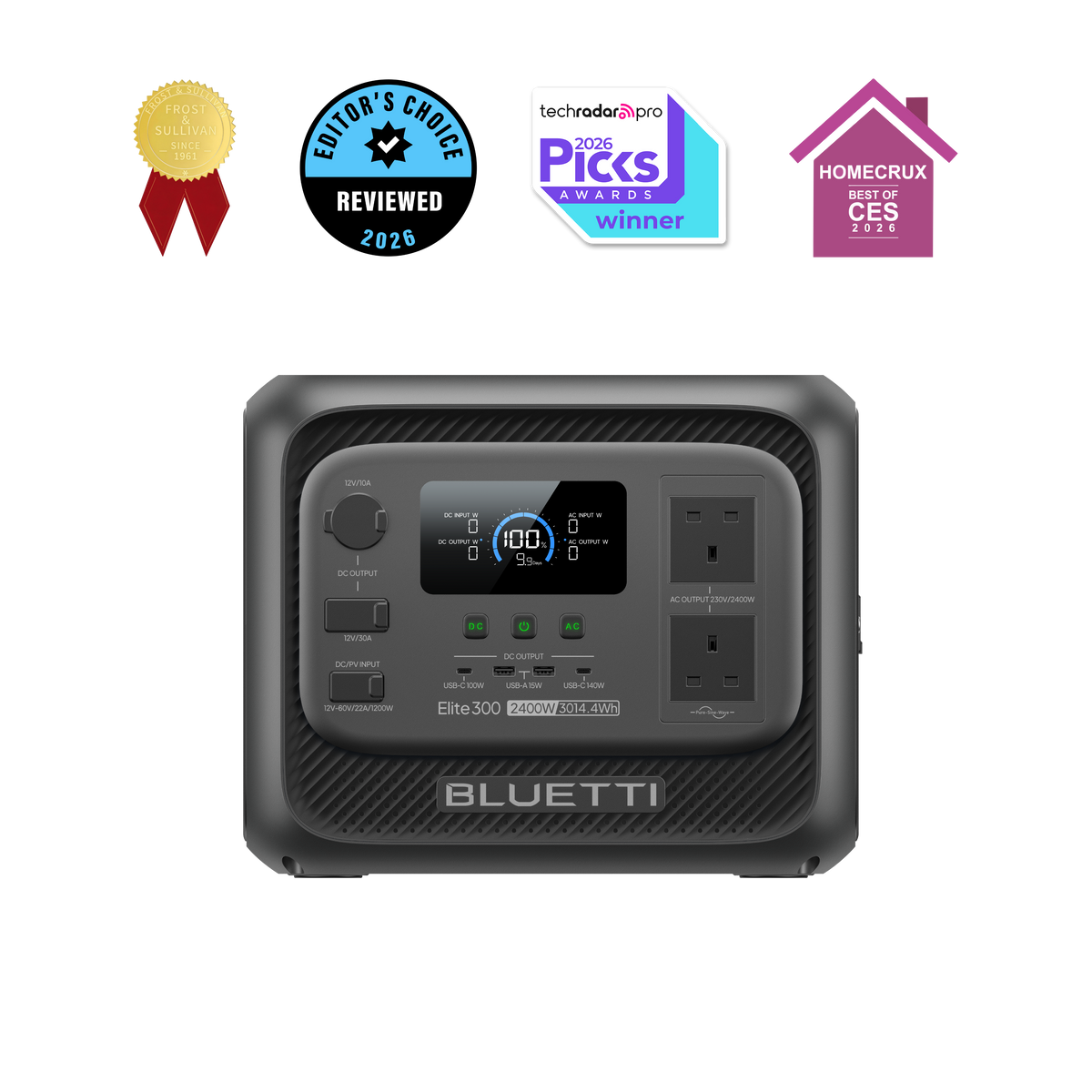 BLUETTI Elite 300 Portable Power Station 2400W 3014.4Wh