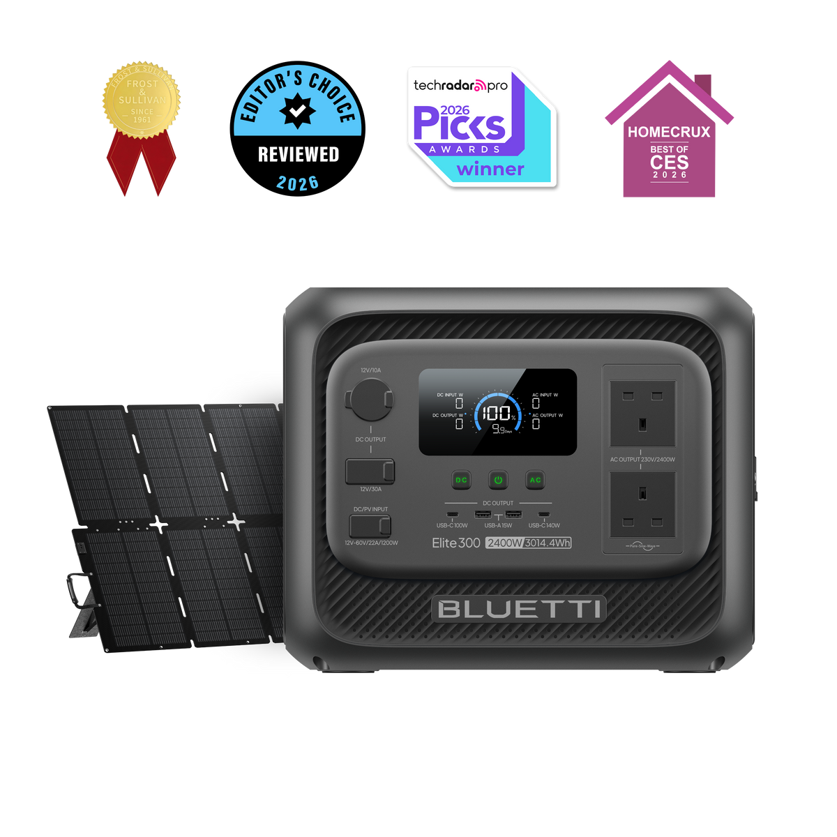 BLUETTI Elite 300 Portable Power Station 2400W 3014.4Wh