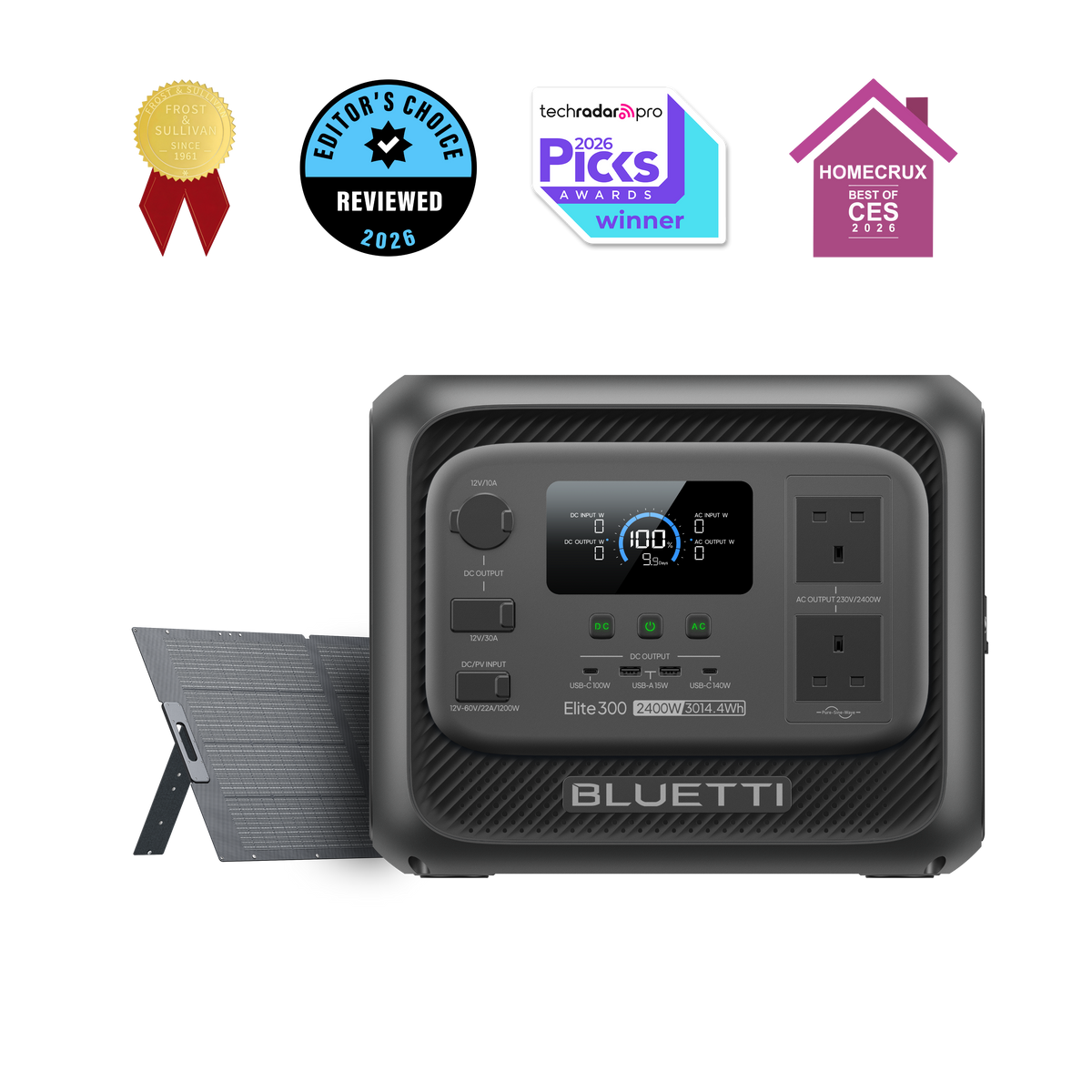 BLUETTI Elite 300 Portable Power Station 2400W 3014.4Wh