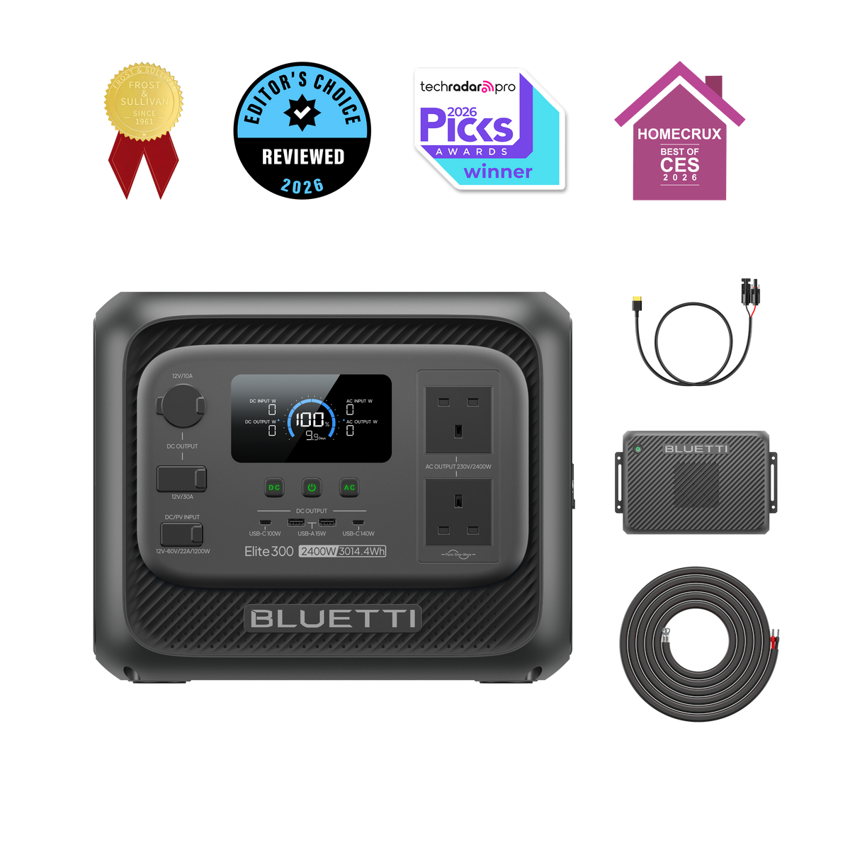 BLUETTI Elite 300 Portable Power Station 2400W 3014.4Wh