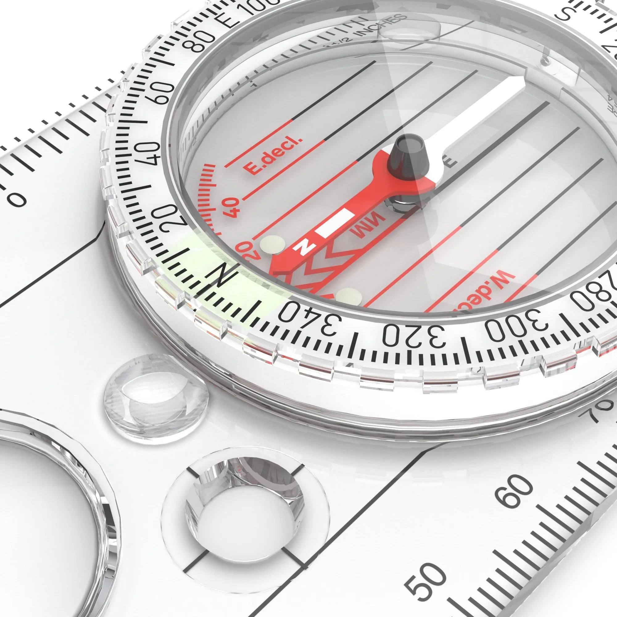 Silva Expedition 4 Baseplate Compass with Declination Adjustment Magnifying Lens, , - Outdoor Kuwait