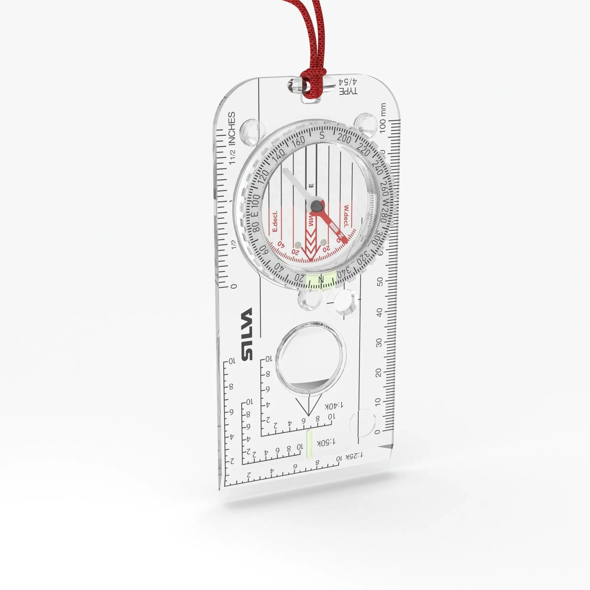 Silva Expedition 4 Baseplate Compass with Declination Adjustment Magnifying Lens, , - Outdoor Kuwait