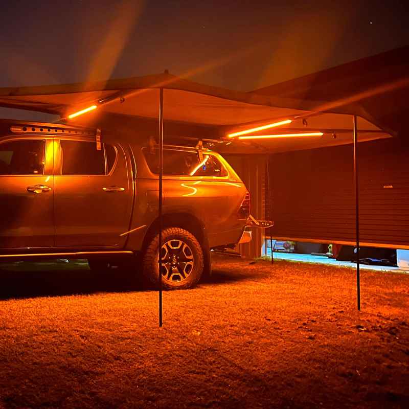 Hardkorr 3 Strip Tri-Colour LED Awning Light Kit, Camping Lights & Lanterns,    - Outdoor Kuwait