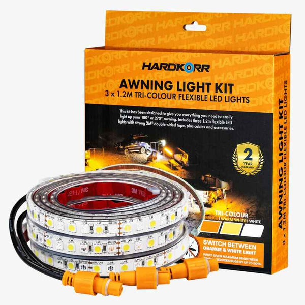 Hardkorr 3 Strip Tri-Colour LED Awning Light Kit
