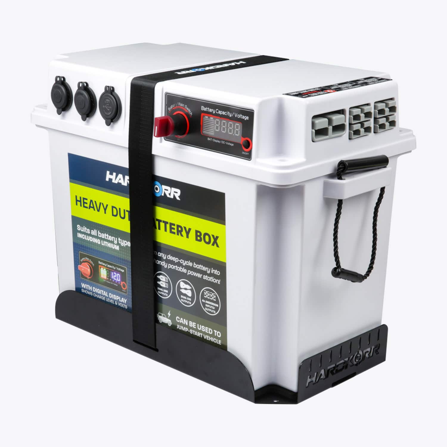 Hardkorr Mounting Tray and Straps for Battery Box