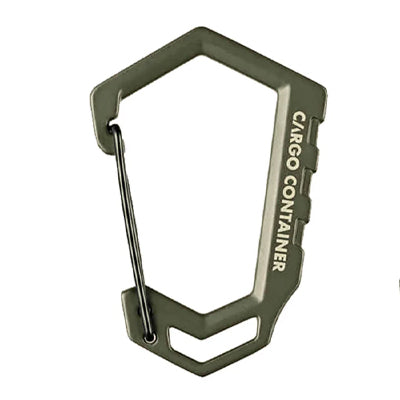 Cargo Container Hard Carabiner D - Medium, Carabiners, Khaki   - Outdoor Kuwait