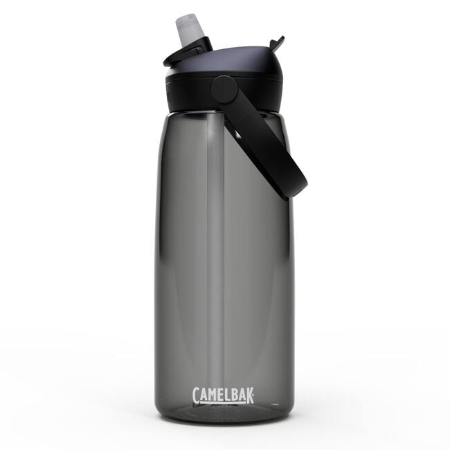 Camelbak Thrive™ Flip Straw 32oz Bottle with Tritan™ Renew, Water Bottles, Charcoal - Outdoor Kuwait
