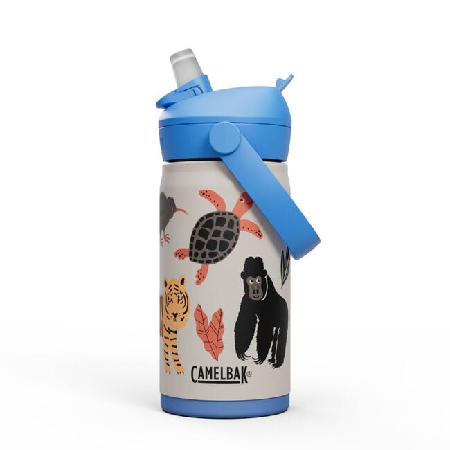 Camelbak Thrive™ Flip Straw Kids 12oz Bottle, Insulated Stainless Steel, Water Bottles, Protect Our Pals - Outdoor Kuwait